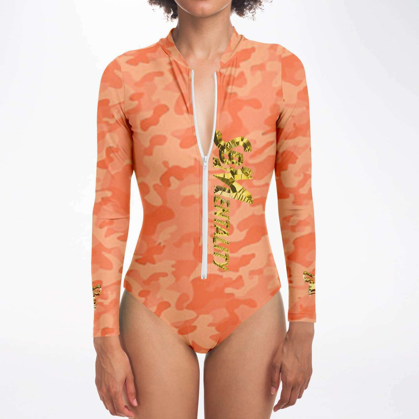 SB Mentality Premium Long sleeve Body Suit (Peach Camouflage)