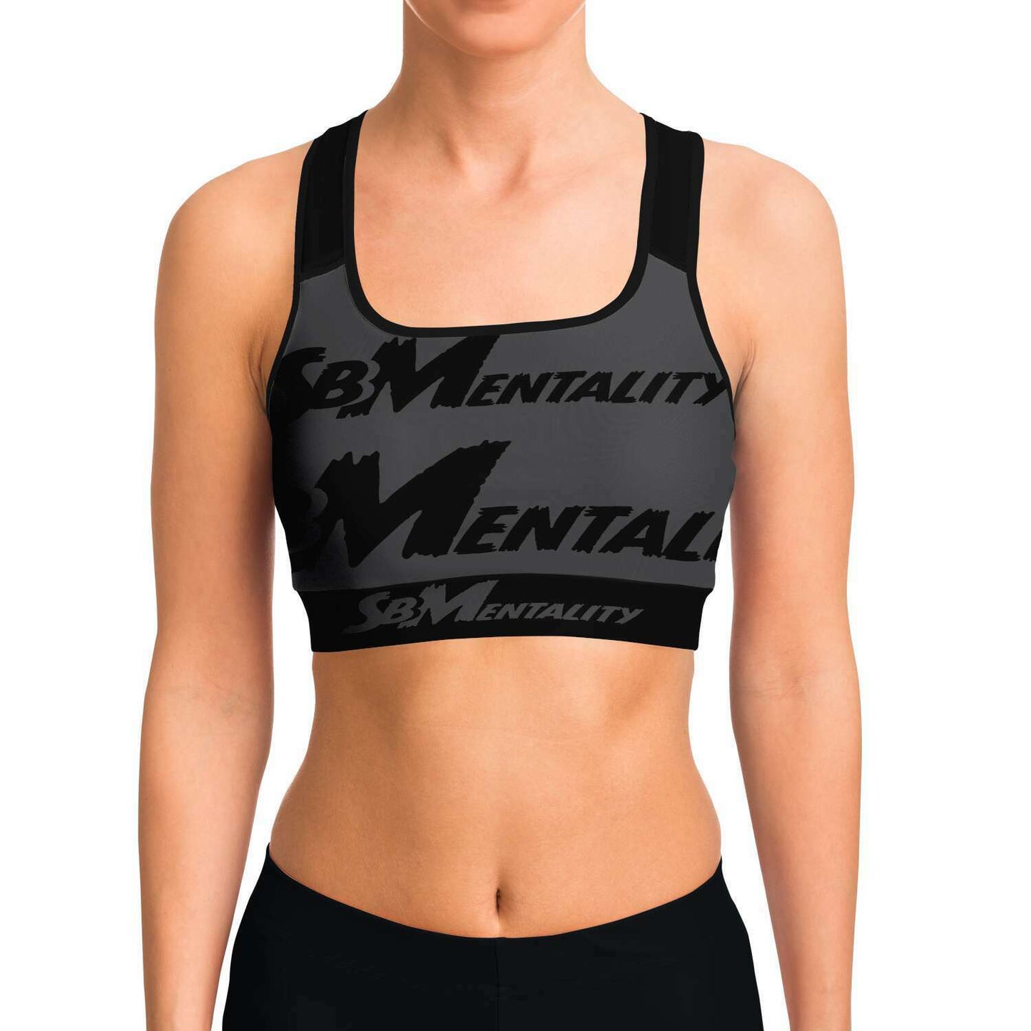SB Mentality Sports Bra (Black/Grey)