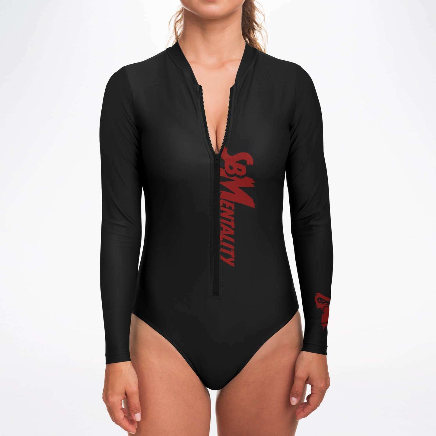 SB Mentality Premium Long - sleeve Body Suit (Charcoal Black)