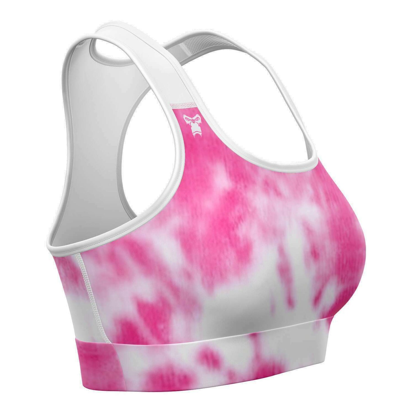 Pink Tie Dye Sports Bra