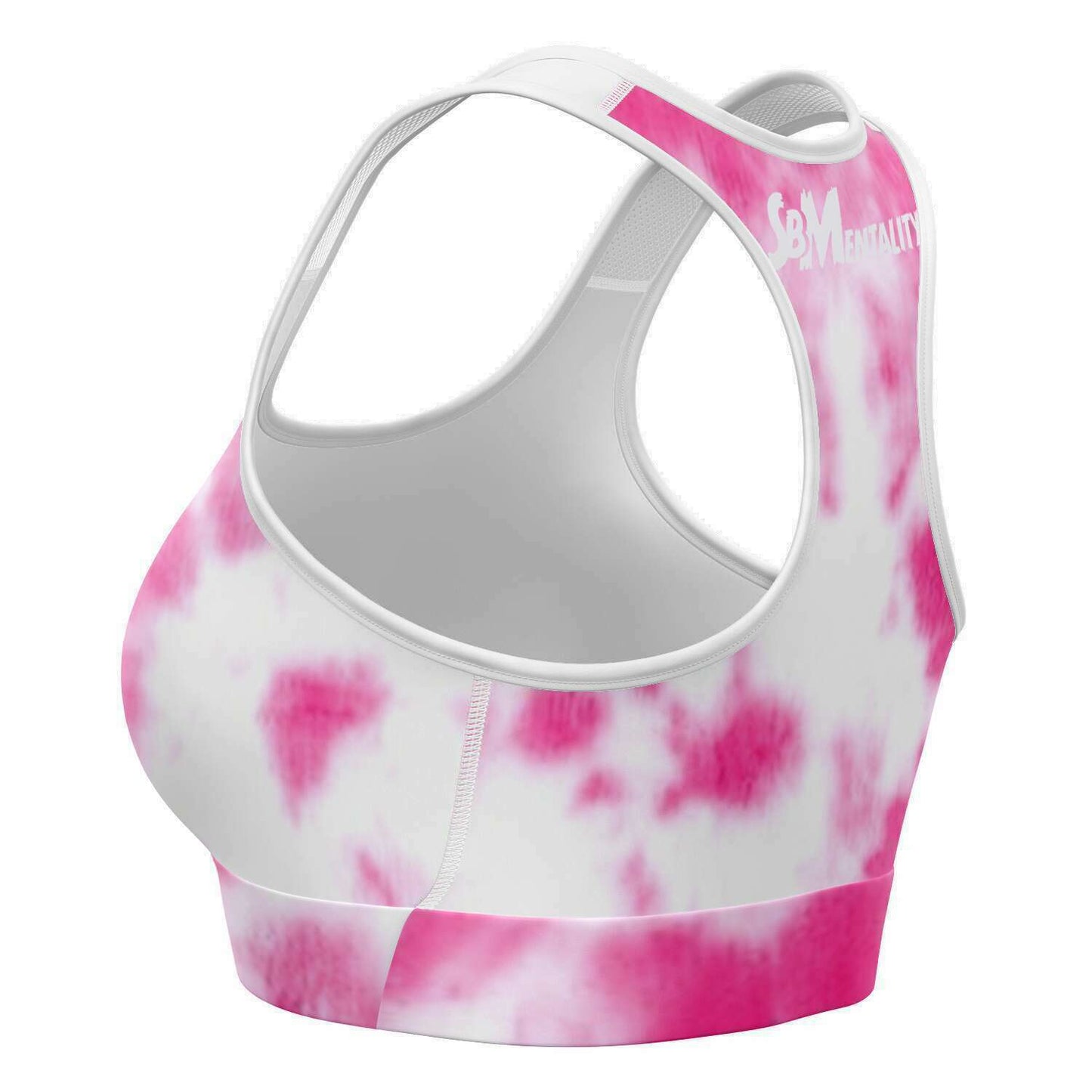 Pink Tie Dye Sports Bra