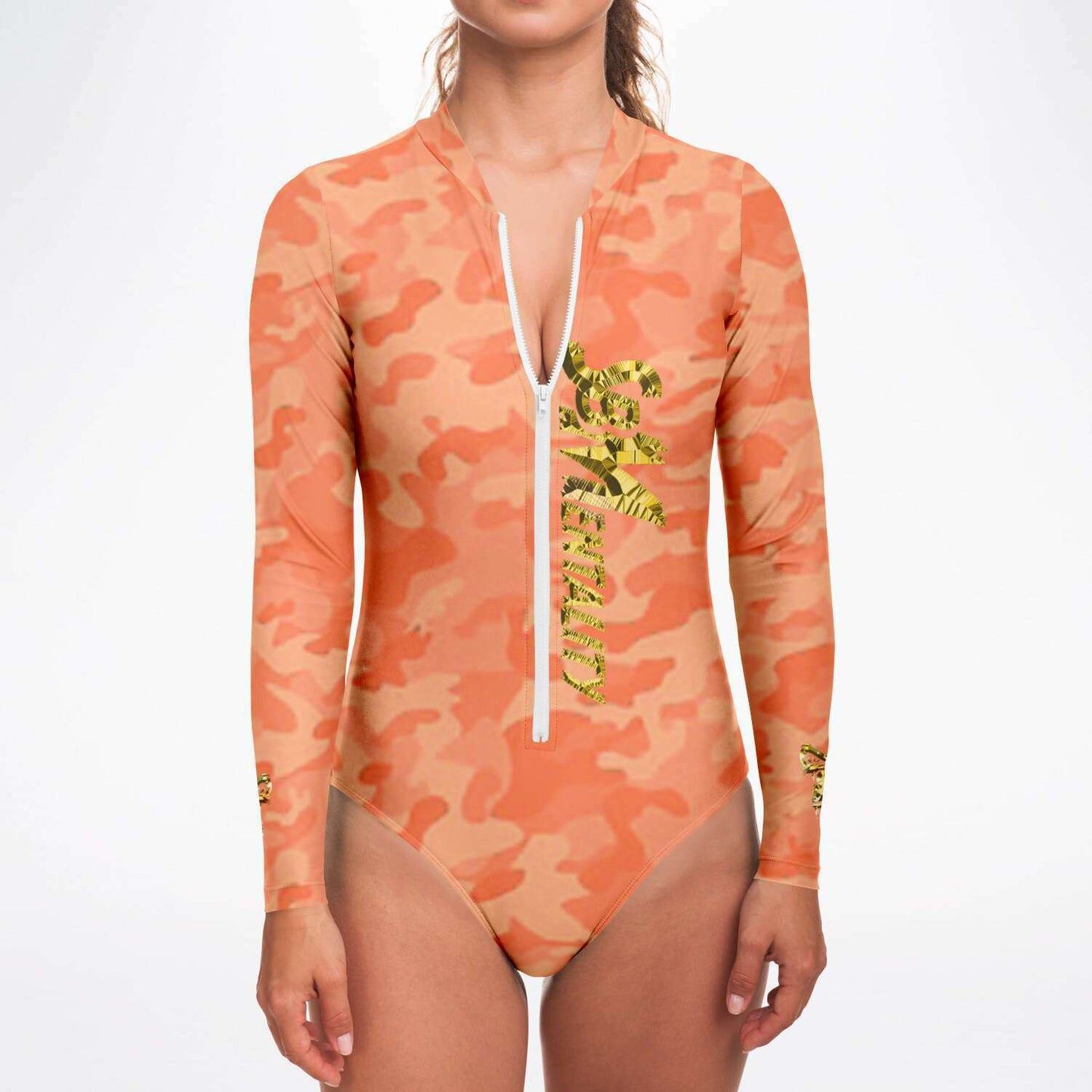SB Mentality Premium Long sleeve Body Suit (Peach Camouflage)