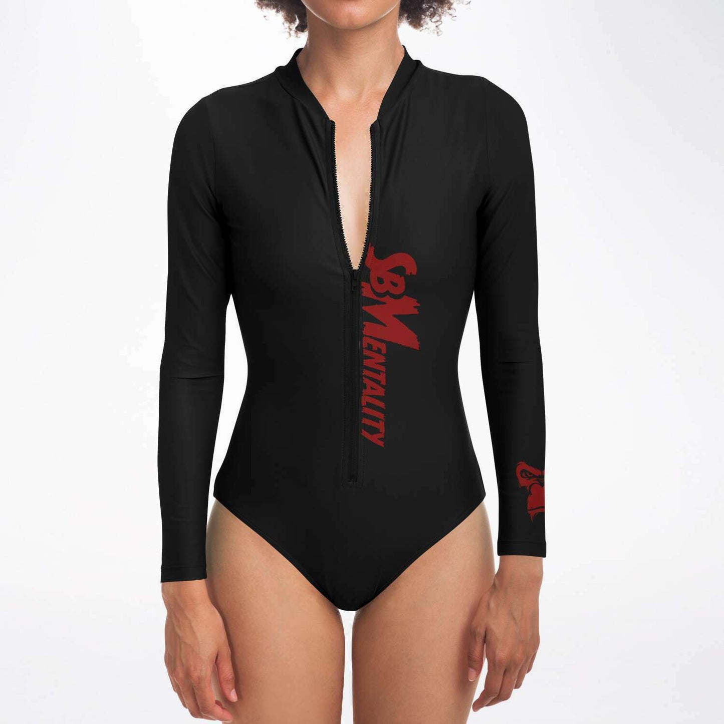 SB Mentality Premium Long - sleeve Body Suit (Charcoal Black)