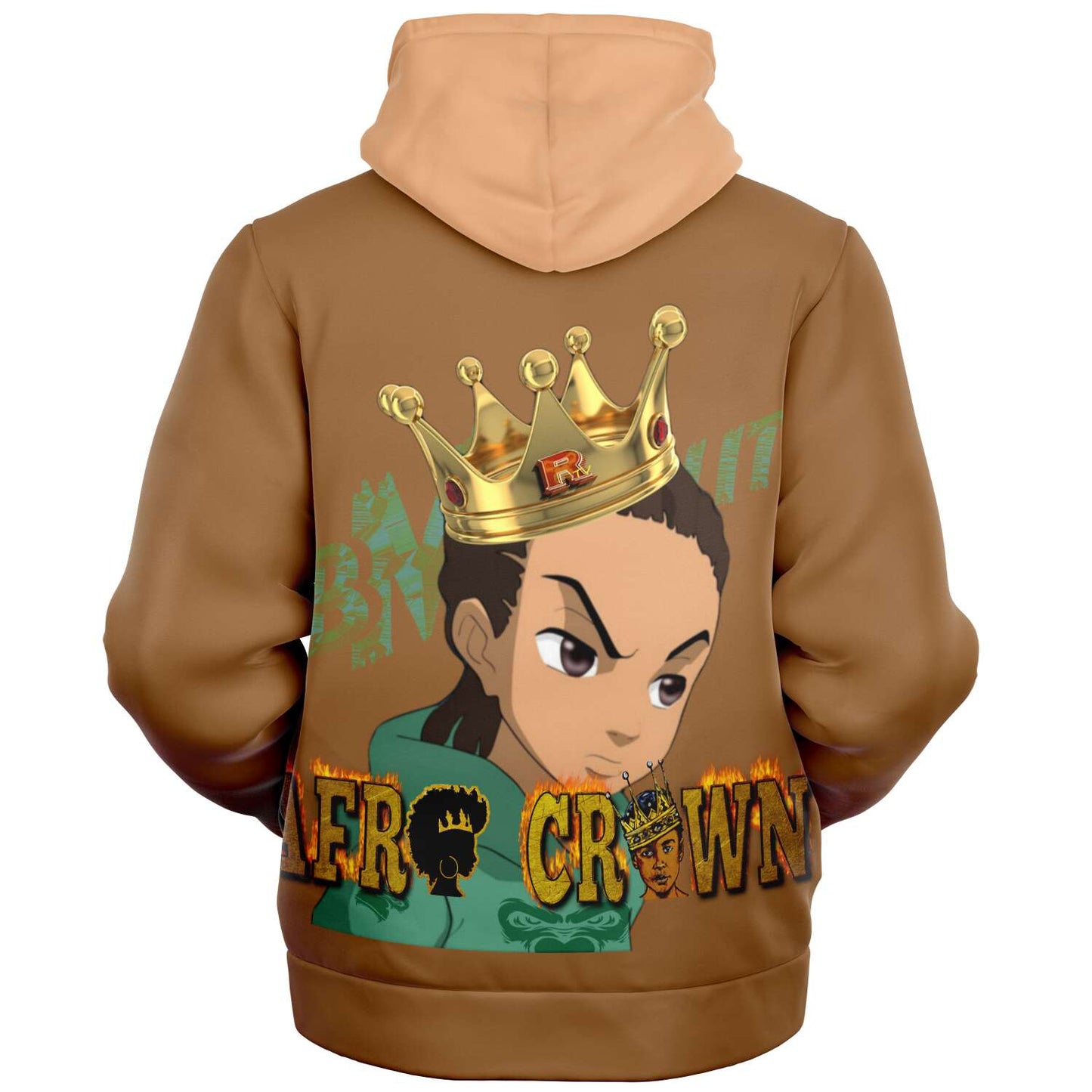 **Black History Month Special** Exclusive Afro Crown Micro Fleece Zip Up