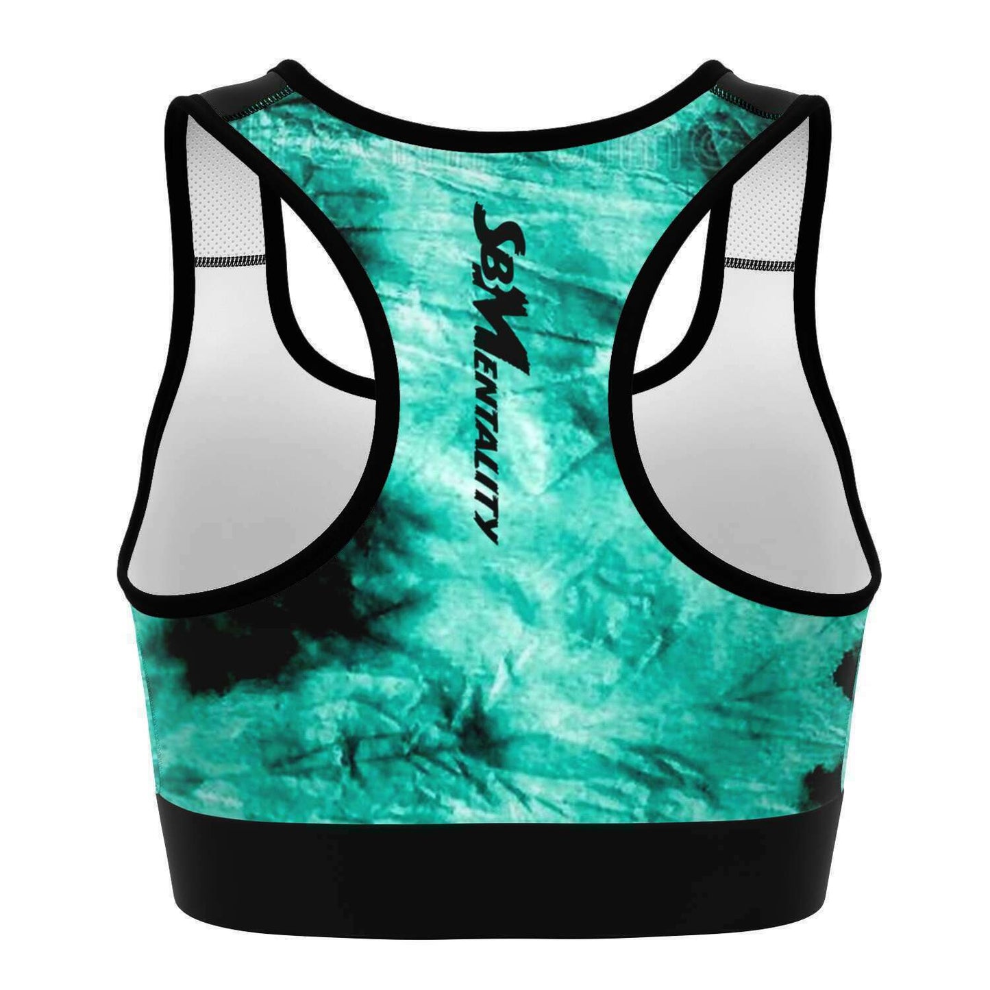 Aqua Green Tie Dye Sports Bra