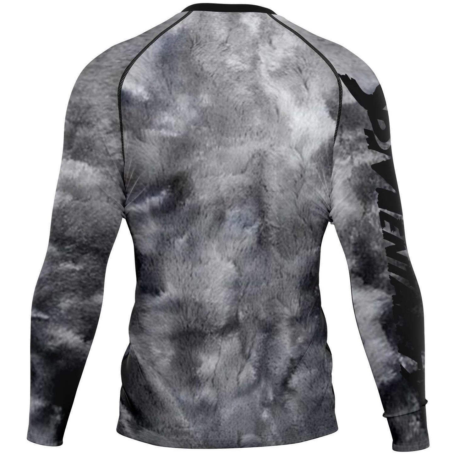 Black/Grey Tie Dye Long Sleeve Rashguard