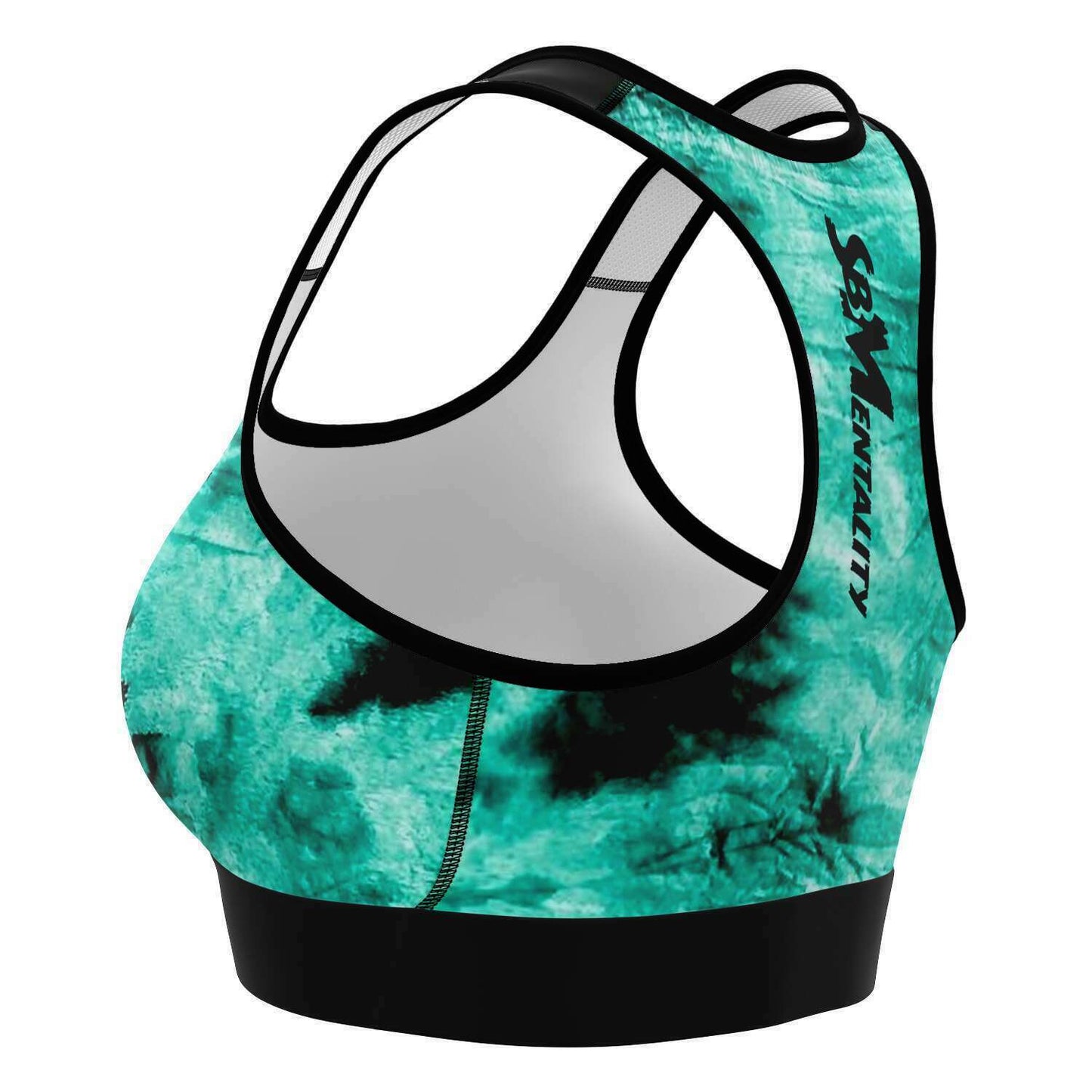 Aqua Green Tie Dye Sports Bra